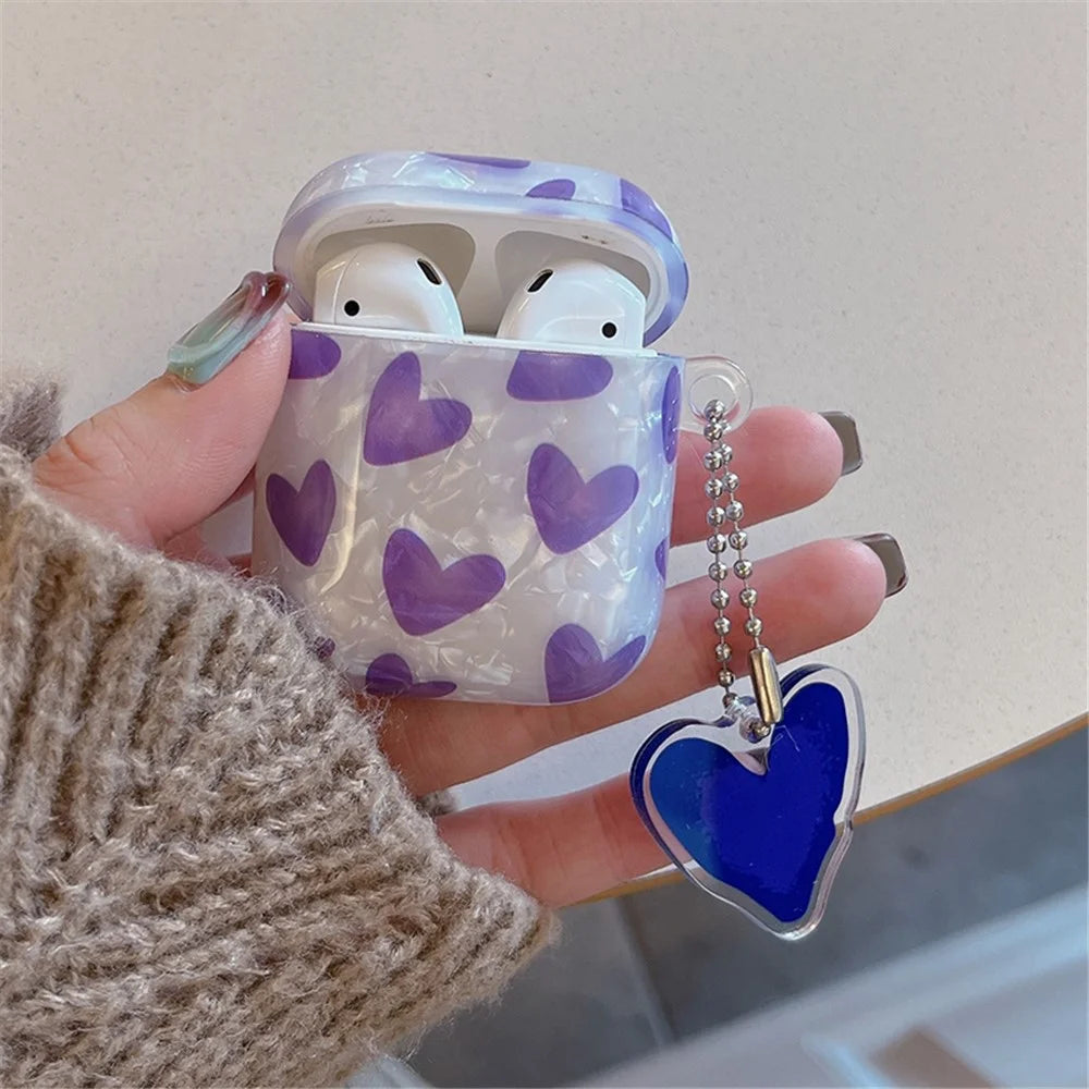 TPU Cover for AirPods with Charging Case (2016) / (2019) / AirPods with Wireless Charging Case (2019) Anti-drop Case - Purple - 2