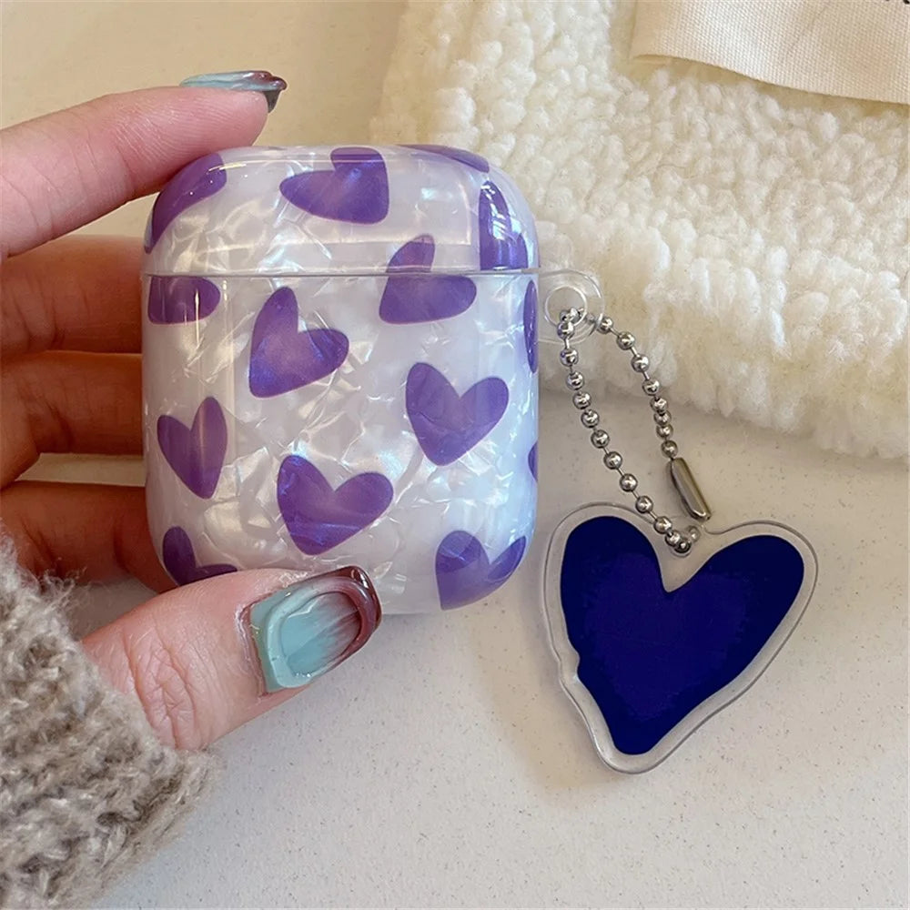 TPU Cover for AirPods with Charging Case (2016) / (2019) / AirPods with Wireless Charging Case (2019) Anti-drop Case - Purple - 3