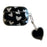 For Apple AirPods Pro Heart Pattern Shell Texture TPU Cover Anti-drop Earphone Case with Pendant - Black - 1