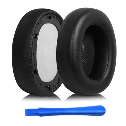 For JBL EVEREST ELITE 750NC 1 Pair Headphone Earpads Protein Leather+Sponge Earmuffs - Black - 1