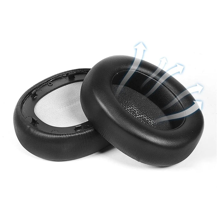 For JBL EVEREST ELITE 750NC 1 Pair Headphone Earpads Protein Leather+Sponge Earmuffs - Black - 2