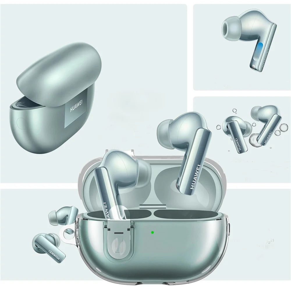 For Huawei FreeBuds Pro 3 Clear PC+TPU Case Bluetooth-compatible Headset Sleeve Cover - 3
