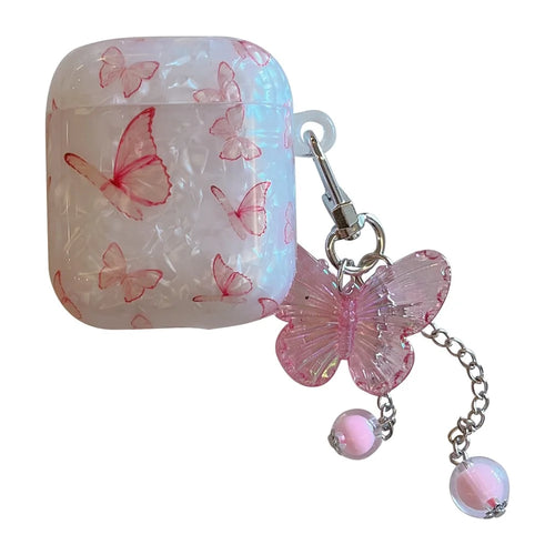 Butterfly Pattern Cover for AirPods with Charging Case (2016) / (2019) / AirPods with Wireless Charging Case (2019) TPU Case - 1