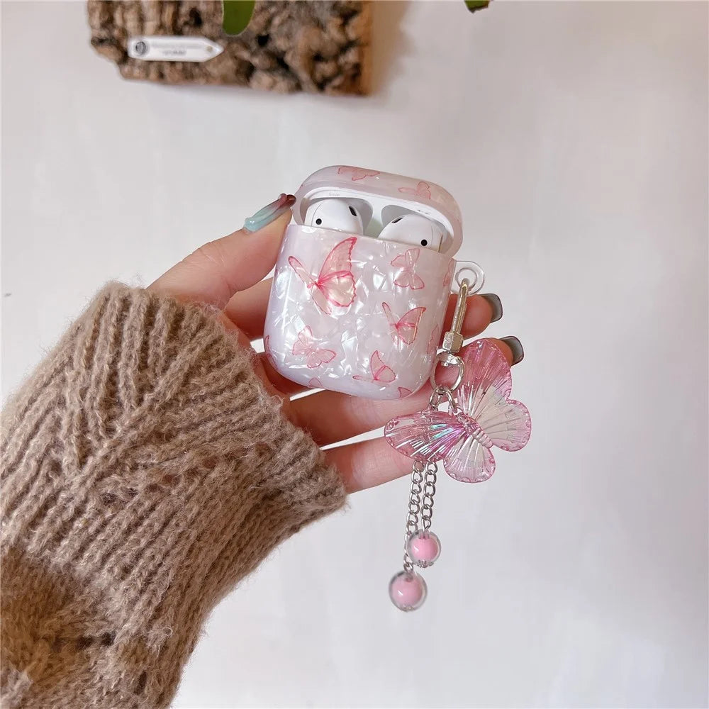 Butterfly Pattern Cover for AirPods with Charging Case (2016) / (2019) / AirPods with Wireless Charging Case (2019) TPU Case - 2