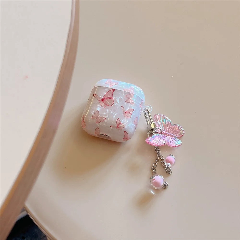 Butterfly Pattern Cover for AirPods with Charging Case (2016) / (2019) / AirPods with Wireless Charging Case (2019) TPU Case - 3