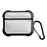 For AirPods Pro 2 / Pro Down Jacket Design TPU Cover Wireless Earphone Protective Case with Anti-lost Buckle - White - 1
