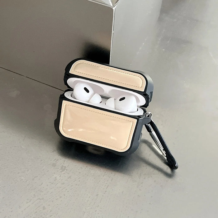 For AirPods Pro 2 / Pro Down Jacket Design TPU Cover Wireless Earphone Protective Case with Anti-lost Buckle - White - 4