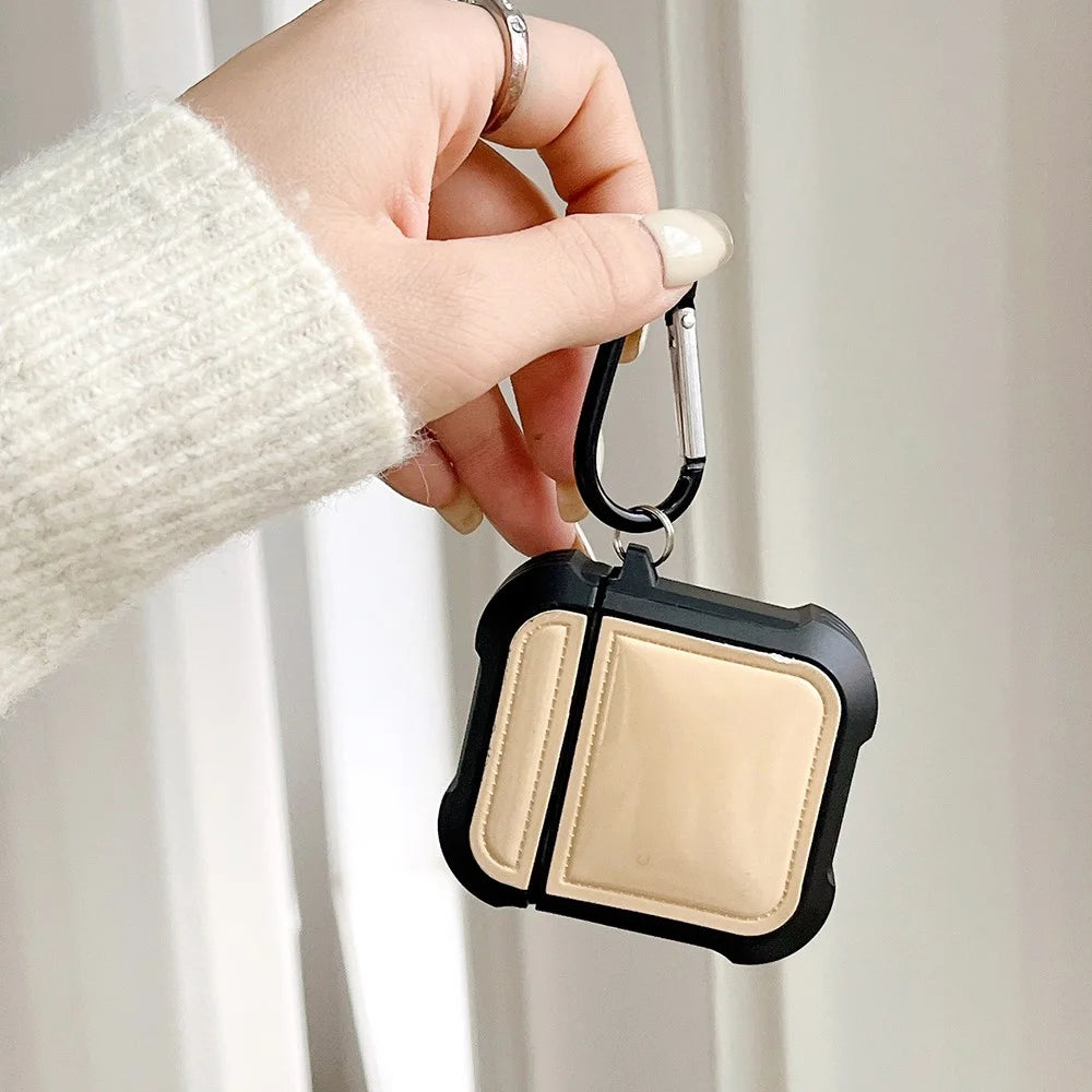 Earphone Sleeve for AirPods with Charging Case (2016) / (2019) / AirPods with Wireless Charging Case (2019) TPU Anti-drop Cover - Brown - 2