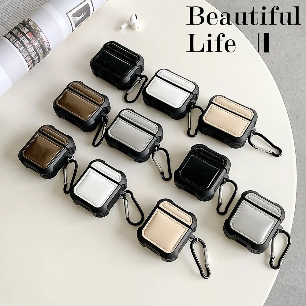Earphone Sleeve for AirPods with Charging Case (2016) / (2019) / AirPods with Wireless Charging Case (2019) TPU Anti-drop Cover - Brown - 7