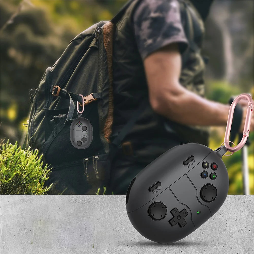For Beats Studio Buds+ Wireless Earphone Silicone Case Protective Cover with Hanging Buckle - Dark Grey - 3