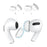 AHASTYLE WG86 2 Pairs Silicone Earphone Tips Replacement for Apple AirPods Pro 2, Size: S+L - 1