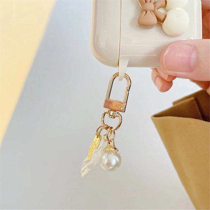 For AirPods 3 Cherry Decor TPU Cover Earphone Protective Sleeve with Pendant - 3