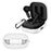 For QCY T13 ANC Earphone Cover Sleeve Silicone Case with Buckle - White - 1
