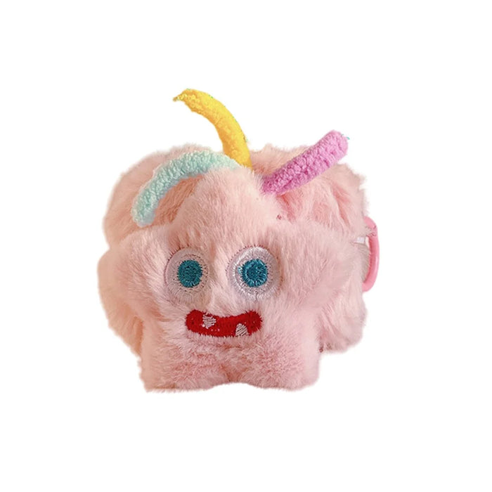 For Apple AirPods Pro Wireless Headset Case Cute Star Soft Plush Cover with Buckle - 1