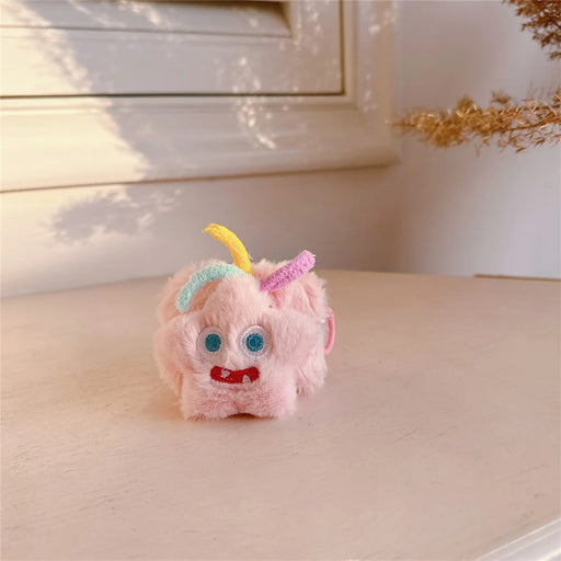 For Apple AirPods Pro Wireless Headset Case Cute Star Soft Plush Cover with Buckle - 2