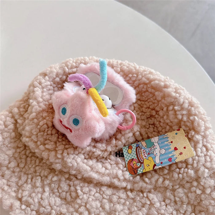 For AirPods with Charging Case (2016) / (2019) / AirPods with Wireless Charging Case (2019) Cute Plush Cover with Buckle - 4