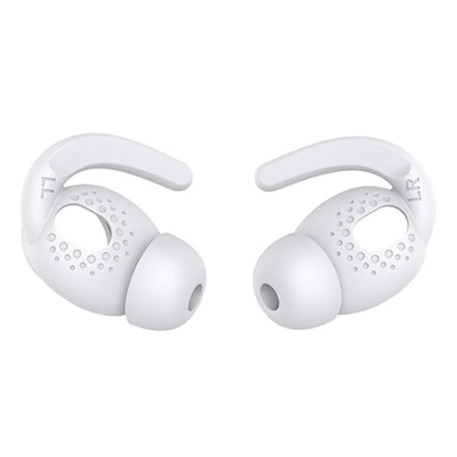 AHASTYLE PT40 1 Pair Size S Eartips for Apple AirPods 3 Anti-lost Earhook Silicone Earbuds Cover - White - 1