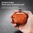 For Huawei FreeClip Earphone Case PU Leather Bluetooth-compatible Headset Charging Bin Sleeve - Dark Brown - 5