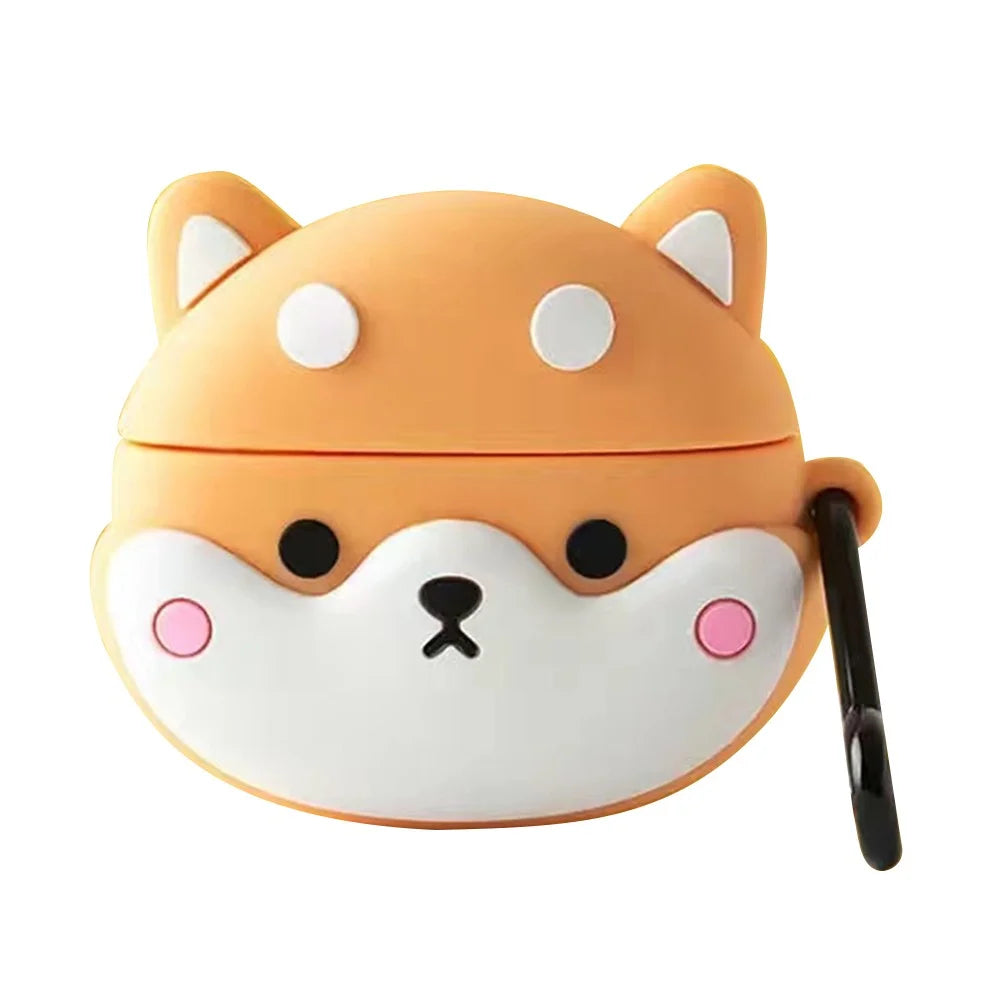 No.1 For Oppo Enco Air Wireless Earphone Cartoon Case Silicone Protective Cover - Dog - 1