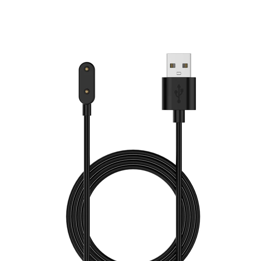1m Magnetic Power Cord for Samsung Galaxy Fit3 (SM-R390) Charging Cable - Black - 3