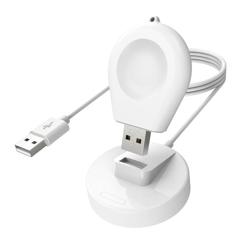 For Huawei Watch GT Watch 4 Pro Watch Ultimate Wireless Charger USB Charging Dock Station - White - 1
