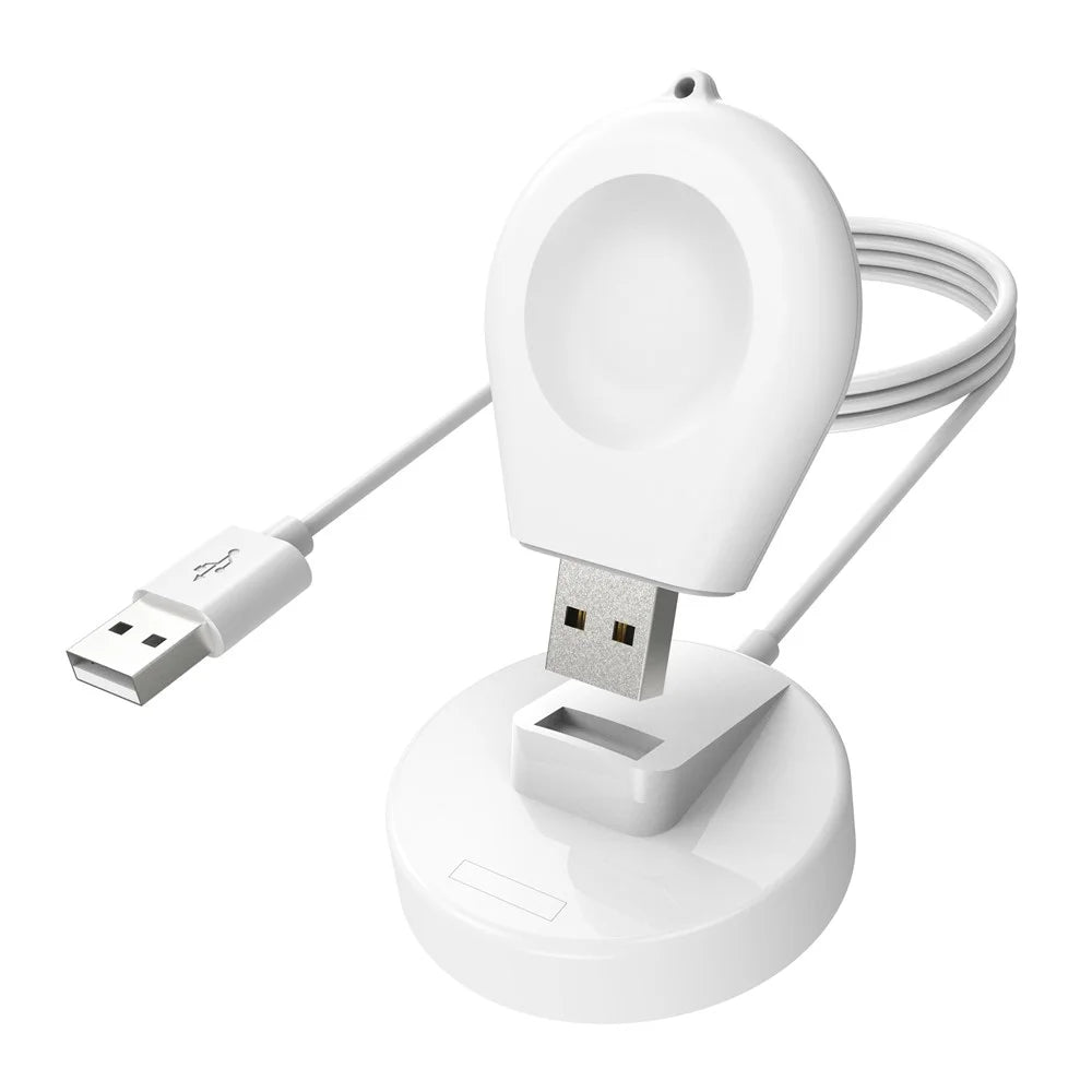For Huawei Watch GT Watch 4 Pro Watch Ultimate Wireless Charger USB Charging Dock Station - White - 1