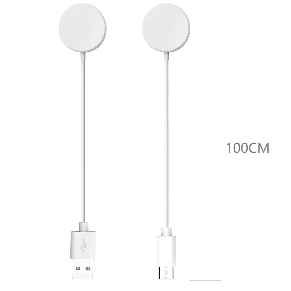 For Samsung Galaxy Watch 6 5 4 Classic 3 Active Smartwatch Charging Dock with 100CM Cable - White - 7