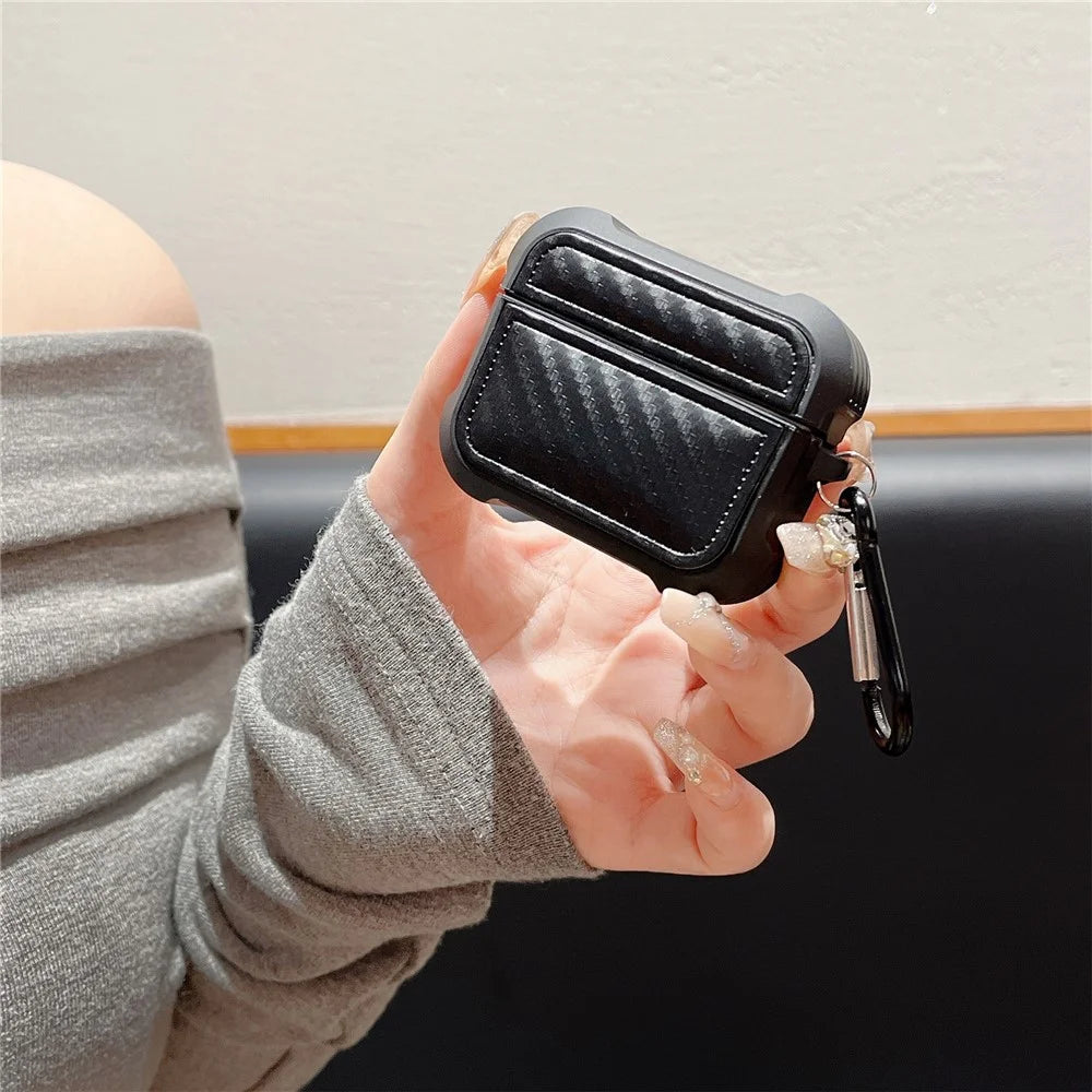 Earphone Sleeve for AirPods Pro / Pro 2 TPU Anti-drop Cover Earphone Organizer Carrying Case with Anti-lost Buckle - 2