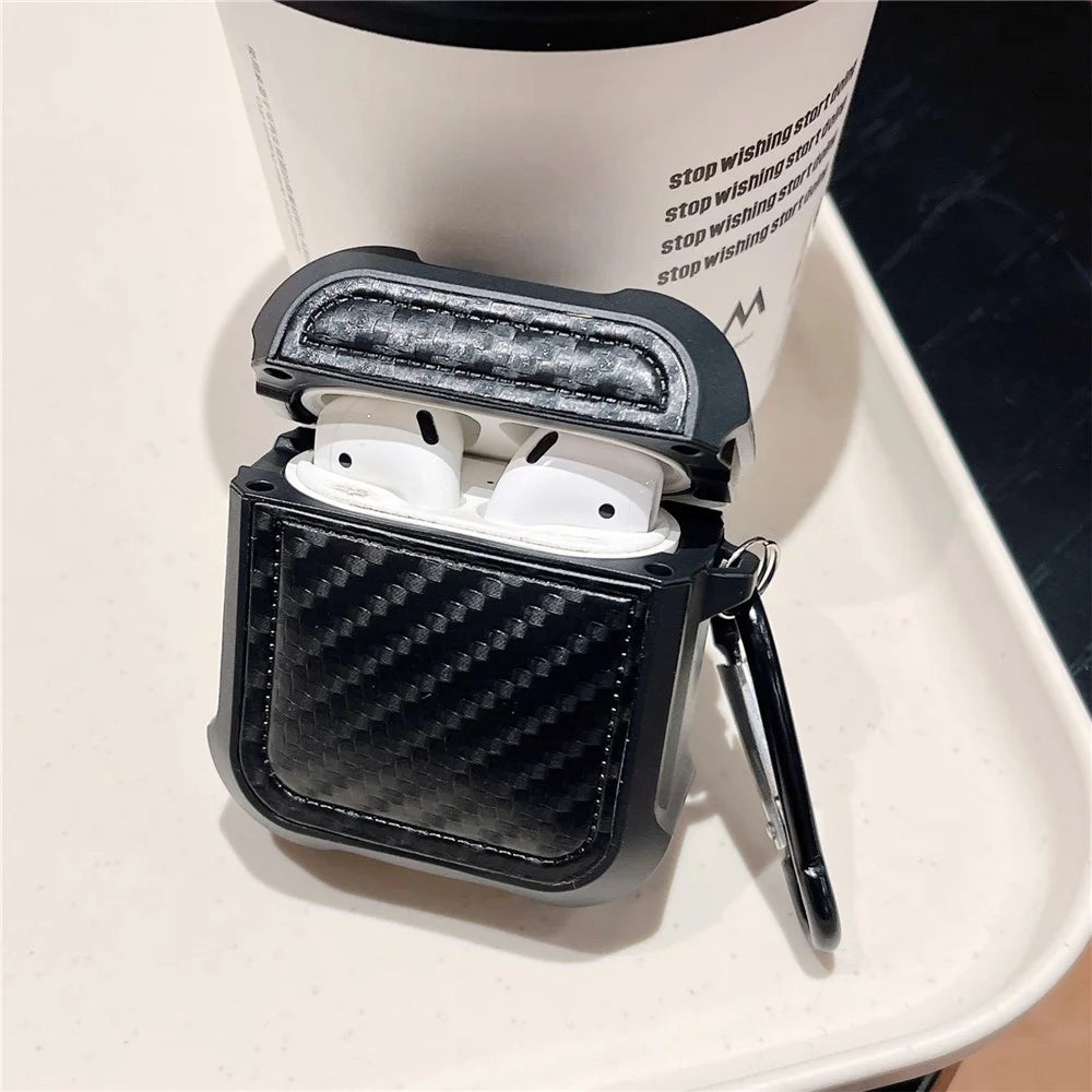 Earphone Cover for AirPods with Charging Case (2016) / (2019) / AirPods with Wireless Charging Case (2019) Earphone Sleeve with Anti-Lost Buckle - 2