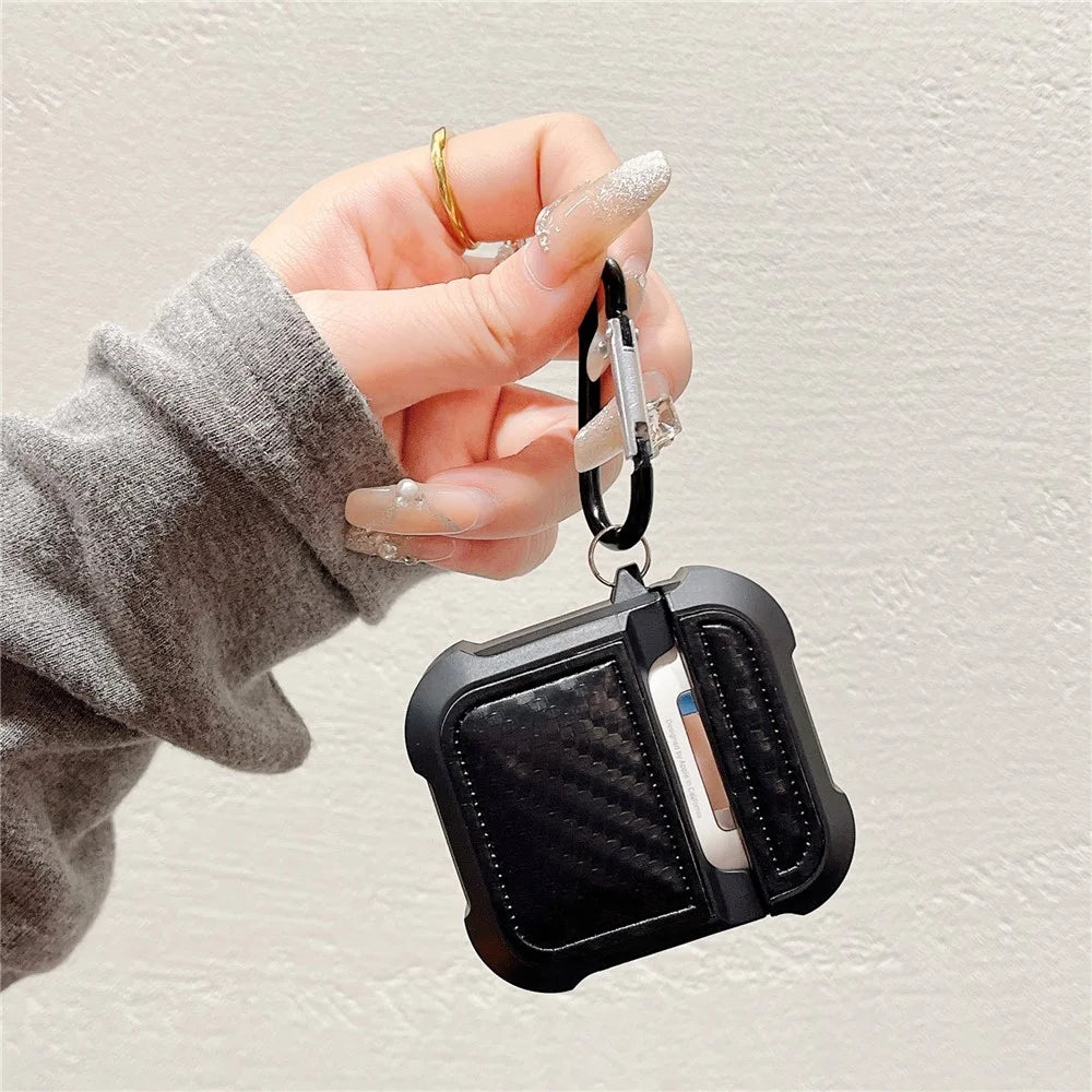 Earphone Cover for AirPods with Charging Case (2016) / (2019) / AirPods with Wireless Charging Case (2019) Earphone Sleeve with Anti-Lost Buckle - 3