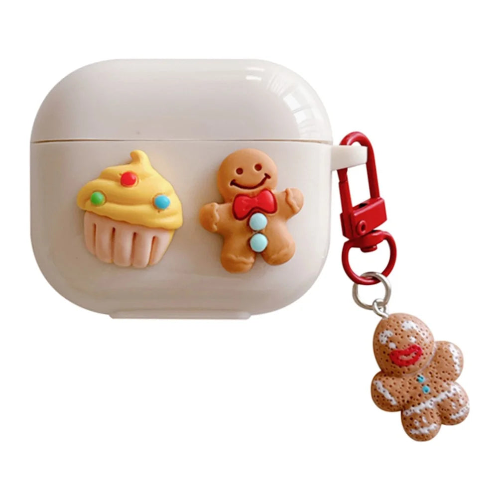 For AirPods Pro 2 / Pro Case Cake Cookie TPU Protective Earphone Cover with Pendant - 1