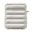 For AirPods with Charging Case (2016) / (2019) / AirPods with Wireless Charging Case (2019) Glitter Cover Down Jacket Design Carrying Case - White - 1
