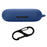 For SoundCore V30i Earphone Case Soft Silicone Shockproof Cover with Anti-Lost Buckle - Dark Blue - 1
