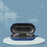 For SoundCore V30i Earphone Case Soft Silicone Shockproof Cover with Anti-Lost Buckle - Dark Blue - 3