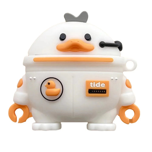 For Baseus W04 Lovely Cartoon TWS Earphone Anti-drop Case Soft Silicone Cover - Space Duck - 1