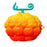 For Baseus WM02 Bluetooth-compatible Earphone Silicone Dust-proof Case Cartoon Fruit Anti-drop Cover - 1