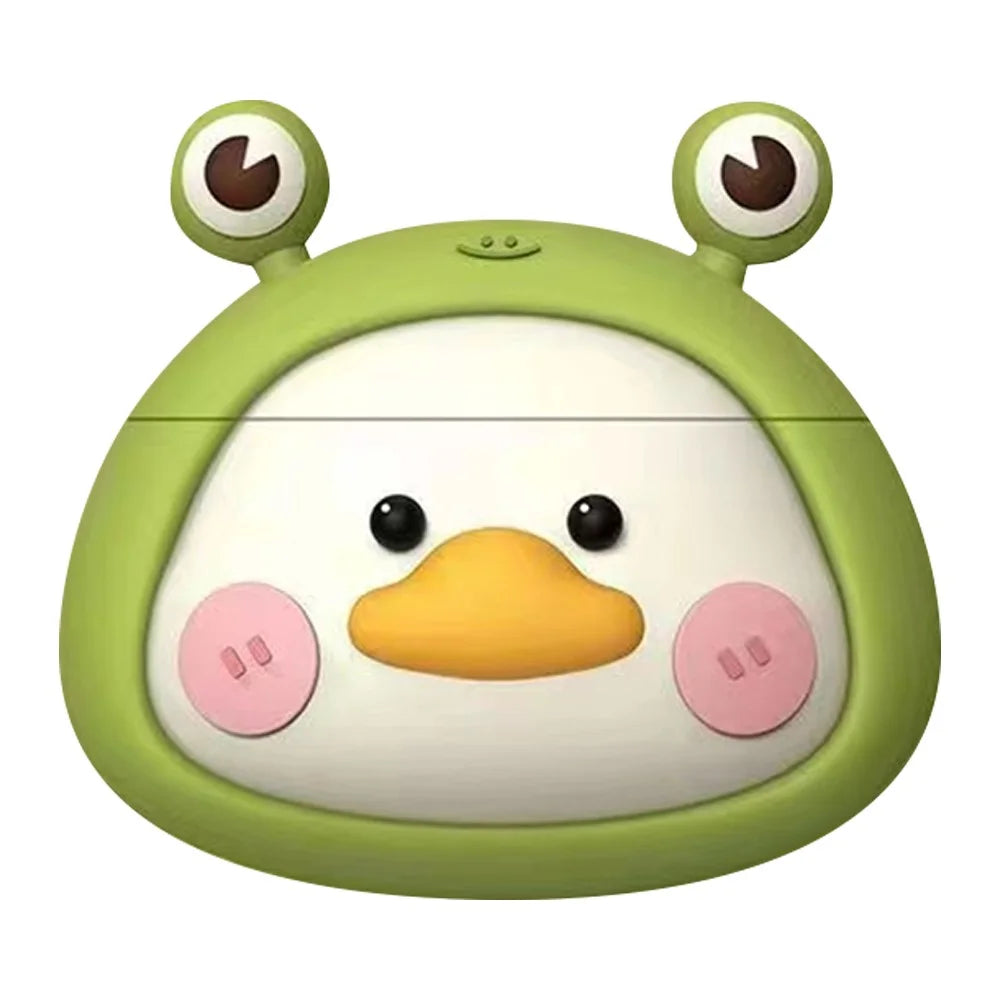 No.1 For Baseus WM02 Earphone Cover Silicone Sleeve Cute Cartoon Shape Protection Case - Duck - 1