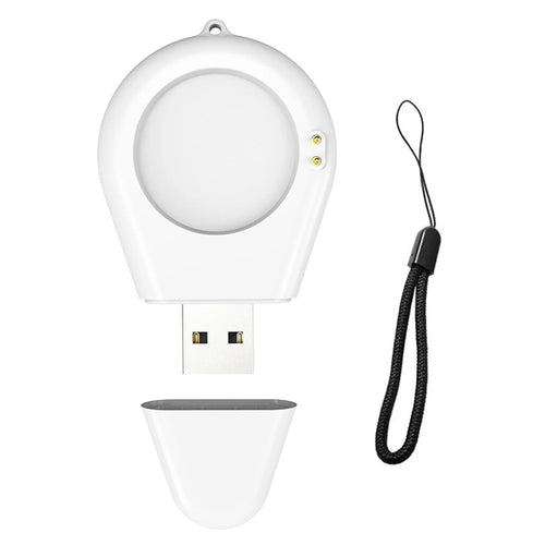 For Xiaomi Watch S3 / Watch S2 / Watch 2 Pro Waterdrop Shape USB Charger Smart Watch Charging Dock - White - 1