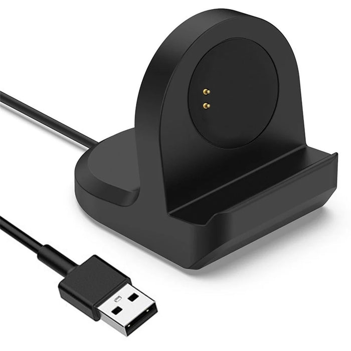 For Realme Watch RMA161 Cable Charging Pad Smartwatch Charger with Silicone Display Holder - 6