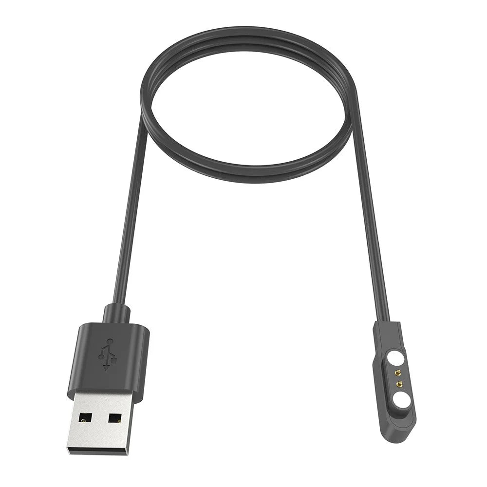 For QCY Watch GTC / Watch WA22GTCA USB 60CM Cable Magnetic Watch Charger Charging Dock - Black - 3