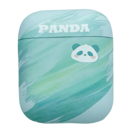 For Apple AirPods with Charging Case (2016) / (2019)  /  AirPods with Wireless Charging Case (2019) PC Case Cartoon Panda Pattern Printing Cover - 1