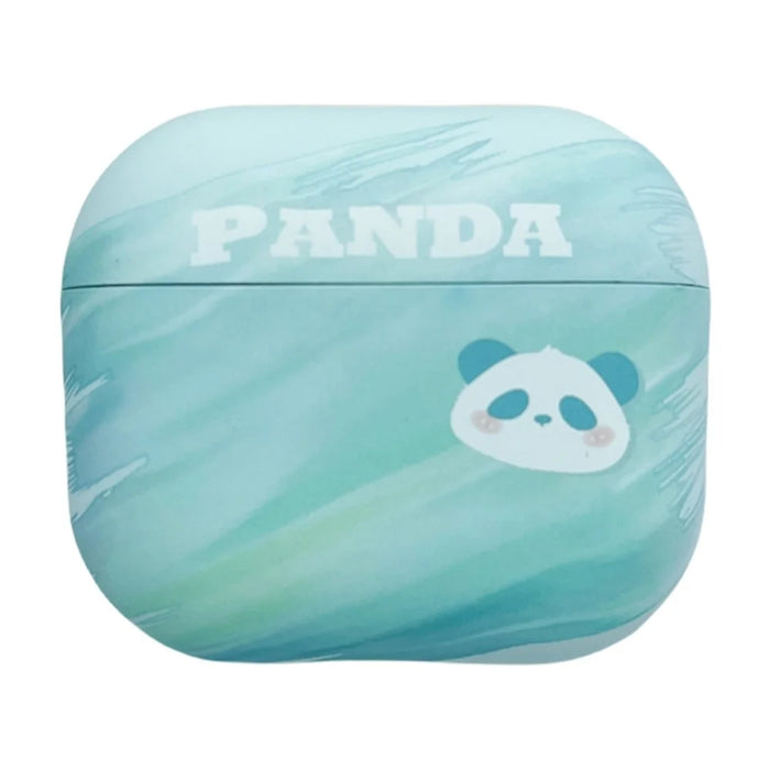 For Apple AirPods 3 Matte Hard PC Case Cartoon Panda Pattern Printing Protective Cover - 1