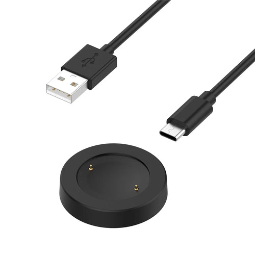 For Honor Watch GS 4 / Watch GS 3 MUS-B19 / Watch 5 / Watch 4 TMA-L19 Charging Dock Watch Charger with 1m Splittable Cable - Black - 1