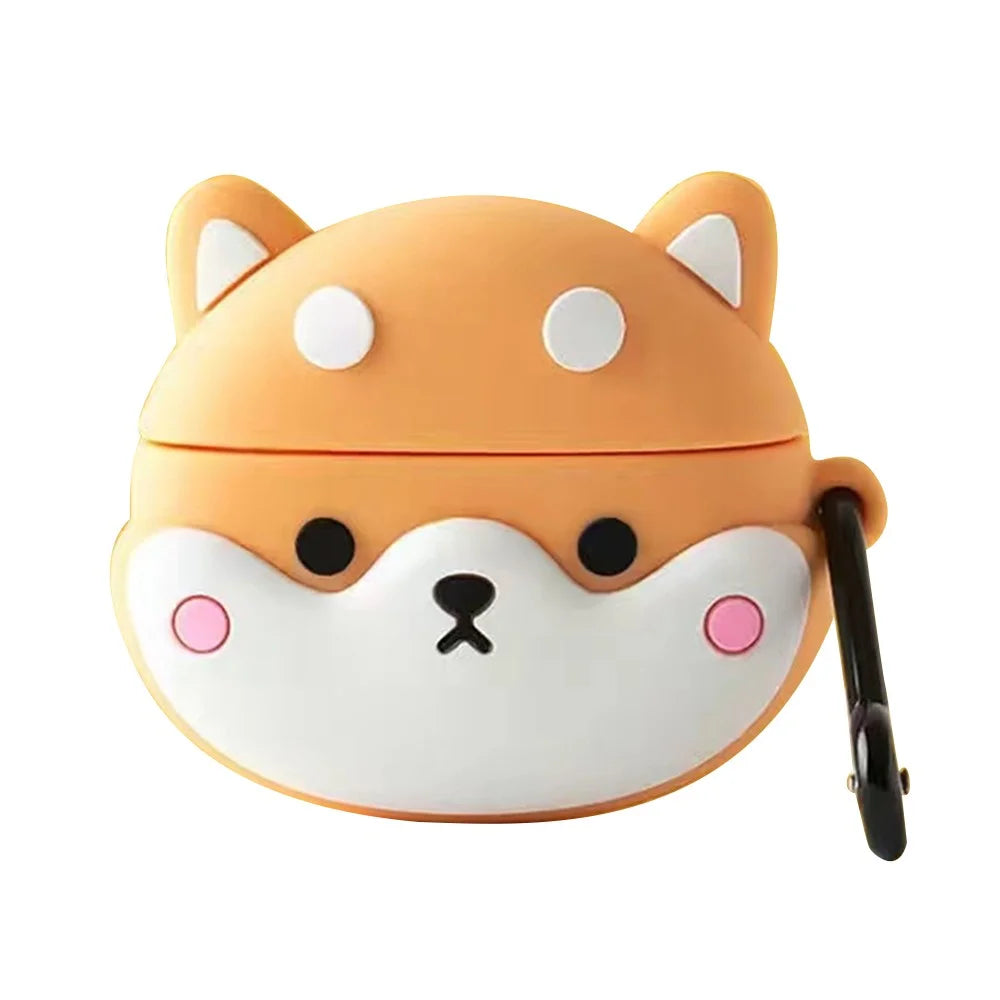 For Honor Wingcloud X5s Pro Earphone Case Soft Silicone Earphone Shell Cute Cartoon Design - Shiba Inu - 1