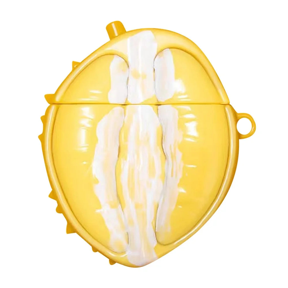 For Huawei FreeBuds 4 Cute Food Silicone Cover Bluetooth-compatible Earphone Protective Sleeve - Durian - 1