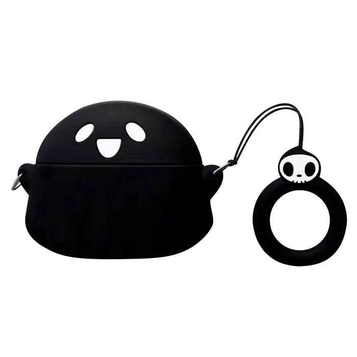 No.2 For Huawei Honor Earbuds X3 Bluetooth-compatible Earphone Sleeve Headphone Silicone Case - Black Ghost - 1