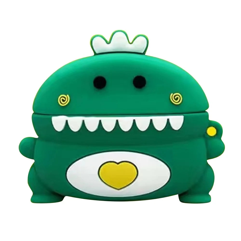 No.1 For Huawei FreeBuds 3 Earphone Cover Soft Silicone Earphone Case Cute Cartoon Shape - Green Love Dragon - 1