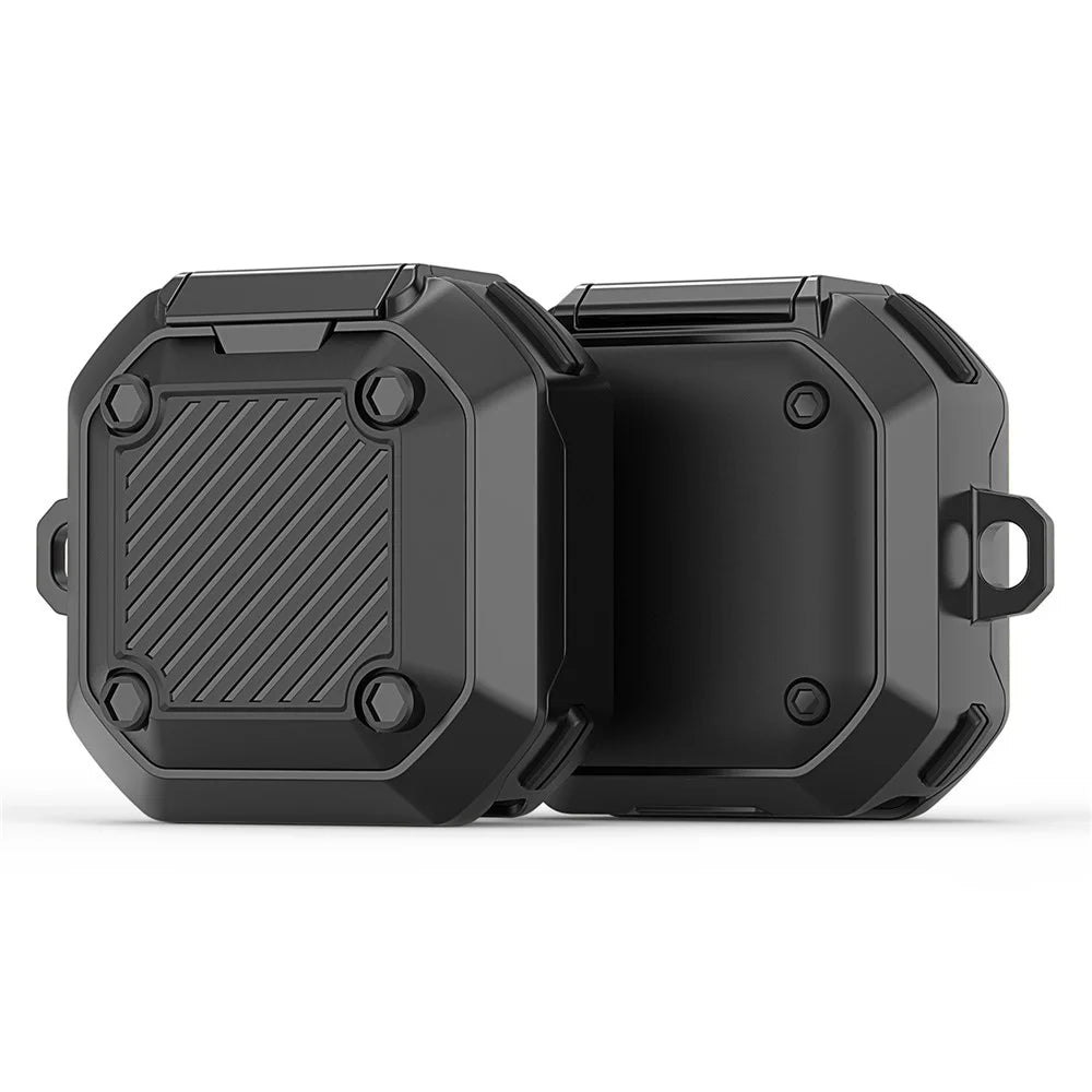 DUX DUCIS SECG Series for Samsung Galaxy Buds Live / Buds Pro / Buds2 / Buds2 Pro / Buds FE Earphone Case PC+TPU Cover - Black - 1