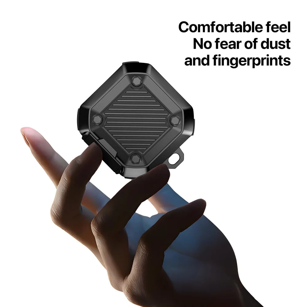 DUX DUCIS SECG Series for Samsung Galaxy Buds Live / Buds Pro / Buds2 / Buds2 Pro / Buds FE Earphone Case PC+TPU Cover - Black - 4