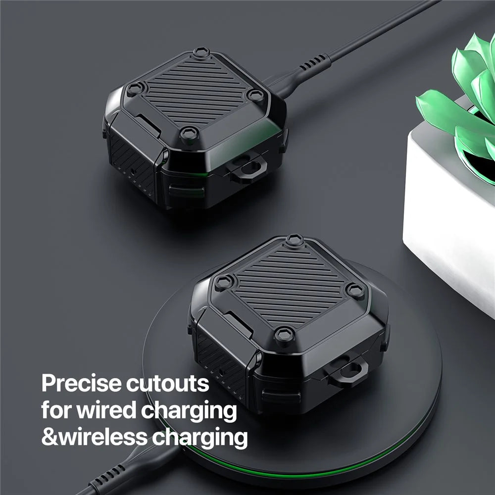 DUX DUCIS SECG Series for Samsung Galaxy Buds Live / Buds Pro / Buds2 / Buds2 Pro / Buds FE Earphone Case PC+TPU Cover - Black - 7